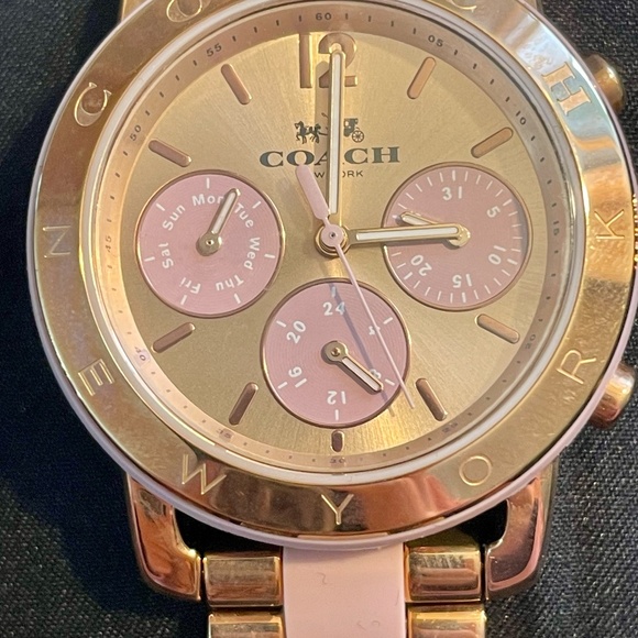 Coach Pink Women's Legacy Sport Multifunction Quartz Watch - Picture 4 of 5